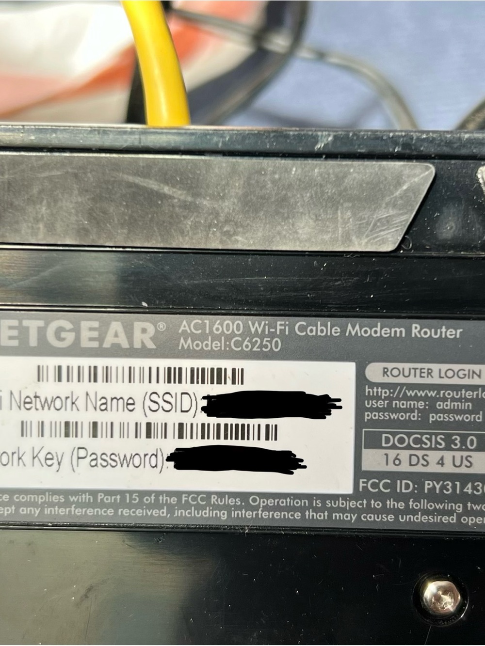Netgear AC1600 Wi-Fi Cable Modem Router (C6250) - Tested & Factor Reset - Picture 3 of 3
